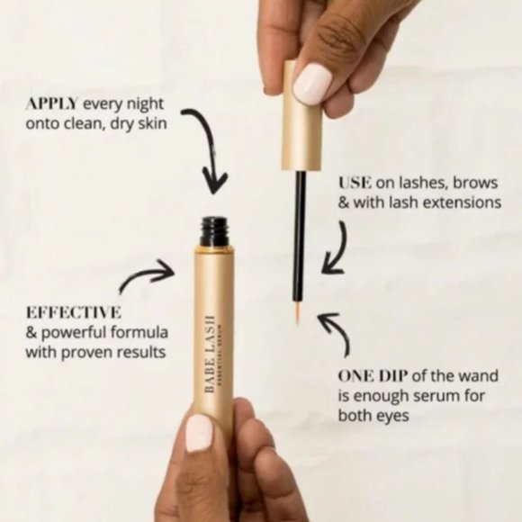 Babe Lash Essential Serum Mini Eyebrows Eyelashes 1 mL, 0.03 fl oz Eye Lashes - Picture 2 of 4